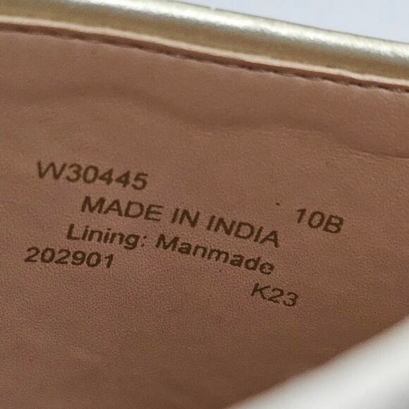 NEW Cole Haan Cloudfeel Southcrest Sandal Wedge Espadrille Ivory Leather Size 10 - Picture 11 of 12